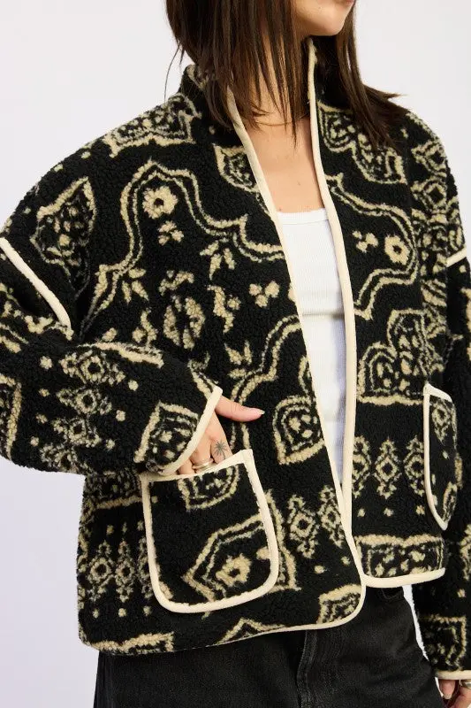 Paisley Sherpa Jacket online